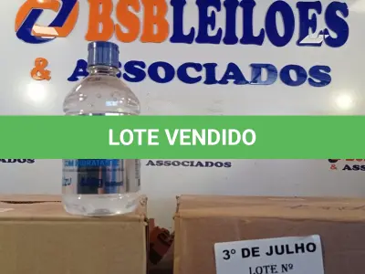 LOTE 399 - 02 CAIXAS COM ÁLCOOL EM GEL 70% 440G COM HIDRATANTE COM 12 UNIDADES CADA. (NO ESTADO, LEILÃO NÃO TEM GARANTIA E NEM DEVOLUÇÃO, SUJEITO A POSSÍVEIS AVARIAS VISÍVEIS/OCULTAS E/OU AUSÊNCIA DE COMPONENTES).