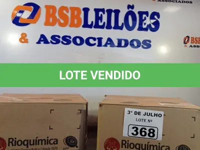 LOTE 368 - 02 CAIXAS COM BISNAGAS DE ÁLCOOL ETÍLICO HIDRATADO 70% COM 30 UNIDADES CADA. (NO ESTADO, LEILÃO NÃO TEM GARANTIA E NEM DEVOLUÇÃO, SUJEITO A POSSÍVEIS AVARIAS VISÍVEIS/OCULTAS E/OU AUSÊNCIA DE COMPONENTES).