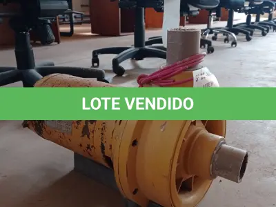 LOTE 484 - 01 BOMBA D’AGUA MARCA WEG 3CV. (NO ESTADO, LEILÃO NÃO TEM GARANTIA E NEM DEVOLUÇÃO, SUJEITO A POSSÍVEIS AVARIAS VISÍVEIS/OCULTAS E/OU AUSÊNCIA DE COMPONENTES).
