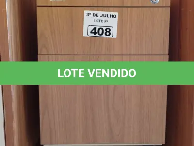 LOTE 408 - 02 GAVETEIROS COM 03 GAVETAS. (NO ESTADO, LEILÃO NÃO TEM GARANTIA E NEM DEVOLUÇÃO, SUJEITO A POSSÍVEIS AVARIAS VISÍVEIS/OCULTAS E/OU AUSÊNCIA DE COMPONENTES).