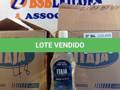 LOTE 377 - 02 CAIXAS COM ÁLCOOL EM GEL MULTIUSO 500G COM 12 UNIDADES CADA. (NO ESTADO, LEILÃO NÃO TEM GARANTIA E NEM DEVOLUÇÃO, SUJEITO A POSSÍVEIS AVARIAS VISÍVEIS/OCULTAS E/OU AUSÊNCIA DE COMPONENTES).