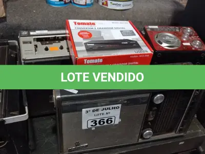 LOTE 366 - 01 LOTE COM ELETRÔNICOS DIVERSOS. (NO ESTADO, LEILÃO NÃO TEM GARANTIA E NEM DEVOLUÇÃO, SUJEITO A POSSÍVEIS AVARIAS VISÍVEIS/OCULTAS E/OU AUSÊNCIA DE COMPONENTES).