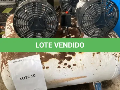 LOTE 554 - 02 COMPRESSORES ODONTOLÓGICOS (SUCATA). (UNIDADE: B-049 - ARACAJU/SE - LOCAL DE RETIRADA: AVENIDA TANCREDO NEVES 5857, BAIRRO JABUTIANA - ARACAJU/SE - CEP: 49.085-000)