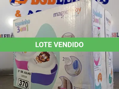 LOTE 370 - 01 TRONINHO 3EM1 MAGIC BABY. (NO ESTADO, LEILÃO NÃO TEM GARANTIA E NEM DEVOLUÇÃO, SUJEITO A POSSÍVEIS AVARIAS VISÍVEIS/OCULTAS E/OU AUSÊNCIA DE COMPONENTES).