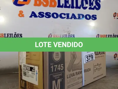 LOTE 379 - 01 CAIXA COM LUVAS RANHURADA TAMANHO “M” SÃO 36 PARES. (NO ESTADO, LEILÃO NÃO TEM GARANTIA E NEM DEVOLUÇÃO, SUJEITO A POSSÍVEIS AVARIAS VISÍVEIS/OCULTAS E/OU AUSÊNCIA DE COMPONENTES).