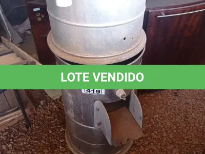 LOTE 419 - 02 SUCATAS DE DESCASCADOR DE BATATAS E 02 SUCATAS DE BANHO-MARIA. (NO ESTADO, LEILÃO NÃO TEM GARANTIA E NEM DEVOLUÇÃO, SUJEITO A POSSÍVEIS AVARIAS VISÍVEIS/OCULTAS E/OU AUSÊNCIA DE COMPONENTES).