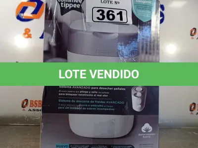 LOTE 361 - 01 LIXEIRA PARA DESCARTE DE FRALDAS. (NO ESTADO, LEILÃO NÃO TEM GARANTIA E NEM DEVOLUÇÃO, SUJEITO A POSSÍVEIS AVARIAS VISÍVEIS/OCULTAS E/OU AUSÊNCIA DE COMPONENTES).