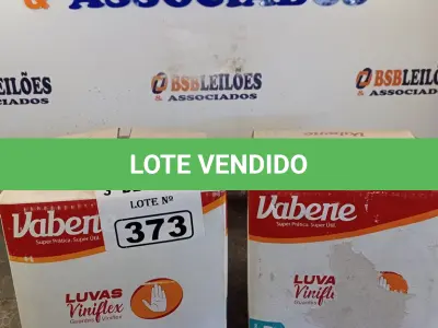 LOTE 373 - 02 CAIXAS COM LUVAS VINIFLEX TAMANHO “P”, SÃO 10 CAIXAS COM 100 LUVAS CADA. (NO ESTADO, LEILÃO NÃO TEM GARANTIA E NEM DEVOLUÇÃO, SUJEITO A POSSÍVEIS AVARIAS VISÍVEIS/OCULTAS E/OU AUSÊNCIA DE COMPONENTES).