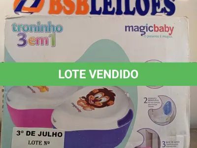 LOTE 370 - 01 TRONINHO 3EM1 MAGIC BABY. (NO ESTADO, LEILÃO NÃO TEM GARANTIA E NEM DEVOLUÇÃO, SUJEITO A POSSÍVEIS AVARIAS VISÍVEIS/OCULTAS E/OU AUSÊNCIA DE COMPONENTES).