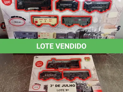 LOTE 309 - 02 PISTAS TREM LOCOMOTIVA. (NO ESTADO, LEILÃO NÃO TEM GARANTIA E NEM DEVOLUÇÃO, SUJEITO A POSSÍVEIS AVARIAS VISÍVEIS/OCULTAS E/OU AUSÊNCIA DE COMPONENTES).