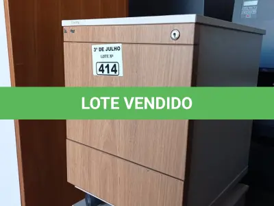 LOTE 414 - 02 GAVETEIROS COM 03 GAVETAS. (NO ESTADO, LEILÃO NÃO TEM GARANTIA E NEM DEVOLUÇÃO, SUJEITO A POSSÍVEIS AVARIAS VISÍVEIS/OCULTAS E/OU AUSÊNCIA DE COMPONENTES).