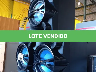 LOTE 416 - 03 CAIXAS DE SOM PHILIPS MAX SAUND 8OHM. (NO ESTADO, LEILÃO NÃO TEM GARANTIA E NEM DEVOLUÇÃO, SUJEITO A POSSÍVEIS AVARIAS VISÍVEIS/OCULTAS E/OU AUSÊNCIA DE COMPONENTES).