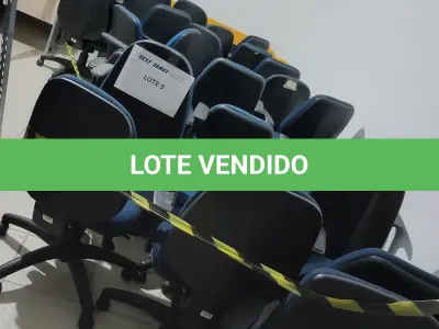 LOTE 713 - 25 CADEIRA DE ESCRITÓTIO AZUL/PRETA. (UNIDADE: DEPARTAMENTO EXECUTIVO – DEX - LOCAL DE RETIRADA: SAUS - QUADRA 1, BLOCO J, ED. CLÉSIO ANDRADE - BRASÍLIA/DF - CEP: 70.070-944)