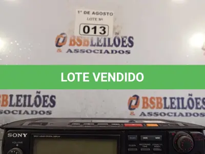 LOTE 013 - 01 APARELHO DIGITAL ÁUDIO TAPE-RECORDER MARCA SONY MODELO TCD-D10. (NO ESTADO, LEILÃO NÃO TEM GARANTIA E NEM DEVOLUÇÃO, SUJEITO A POSSÍVEIS AVARIAS VISÍVEIS/OCULTAS E/OU AUSÊNCIA DE COMPONENTES).