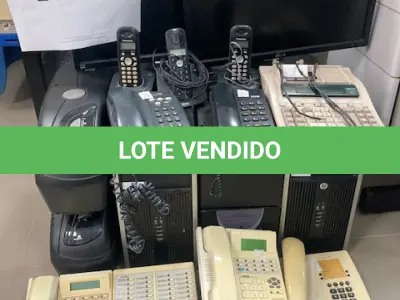 LOTE 623 - 2 MONITORES + 2 MICROCOMPUTADOR CPU COMPAQ PRO + CALCULADORA DE MESA + MESA OPERADORA TELEF INTELBRAS + 5 TELEFONES COM FIO + 3 TELEFONES SEM FIO + 2 NOBREAKS EASY PRO 2000D CNU-TI. (UNIDADE: DN 164 - SANTO ANTÔNIO DA PLATINA/PR - LOCAL DE RETIRADA: RODOVIA BR-153 - KM 41, Nº 970 –  SANTO ANTÔNIO DA PLATINA/PR - CEP: 86.430-000)