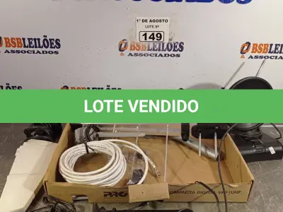 LOTE 149 - 01 LOTE COM VÁRIAS ANTENAS MARCAS E MODELOS DIVERSOS. (NO ESTADO, LEILÃO NÃO TEM GARANTIA E NEM DEVOLUÇÃO, SUJEITO A POSSÍVEIS AVARIAS VISÍVEIS/OCULTAS E/OU AUSÊNCIA DE COMPONENTES).