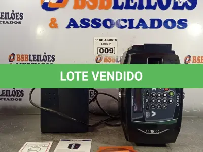 LOTE 009 - 01 RELÓGIO DE PONTO MARCA HENRY. (NO ESTADO, LEILÃO NÃO TEM GARANTIA E NEM DEVOLUÇÃO, SUJEITO A POSSÍVEIS AVARIAS VISÍVEIS/OCULTAS E/OU AUSÊNCIA DE COMPONENTES).