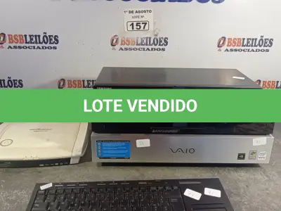 LOTE 157 - 01 MÍDIA PC SONY VAIO, 01 BLU-RAY E 01 DVD PORTÁTIL. (NO ESTADO, LEILÃO NÃO TEM GARANTIA E NEM DEVOLUÇÃO, SUJEITO A POSSÍVEIS AVARIAS VISÍVEIS/OCULTAS E/OU AUSÊNCIA DE COMPONENTES).