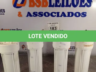 LOTE 183 - 04 FILTROS TIPO CAVALETE PARA CAIXA D’AGUA. (NO ESTADO, LEILÃO NÃO TEM GARANTIA E NEM DEVOLUÇÃO, SUJEITO A POSSÍVEIS AVARIAS VISÍVEIS/OCULTAS E/OU AUSÊNCIA DE COMPONENTES).