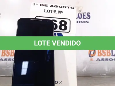 LOTE 068 - 01 APARELHO DE TELEFONE MOTO XT 1092 2ª GERAÇÃO BLACK. (NO ESTADO, LEILÃO NÃO TEM GARANTIA E NEM DEVOLUÇÃO, SUJEITO A POSSÍVEIS AVARIAS VISÍVEIS/OCULTAS E/OU AUSÊNCIA DE COMPONENTES).