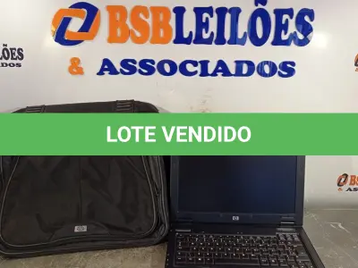 LOTE 014 - 01 NOTEBOOK MARCA HP COM MALETA. (NO ESTADO, LEILÃO NÃO TEM GARANTIA E NEM DEVOLUÇÃO, SUJEITO A POSSÍVEIS AVARIAS VISÍVEIS/OCULTAS E/OU AUSÊNCIA DE COMPONENTES).