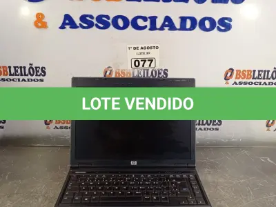 LOTE 077 - 01 NOTEBOOK MARCA HP COMPAQ 6515B. (NO ESTADO, LEILÃO NÃO TEM GARANTIA E NEM DEVOLUÇÃO, SUJEITO A POSSÍVEIS AVARIAS VISÍVEIS/OCULTAS E/OU AUSÊNCIA DE COMPONENTES).