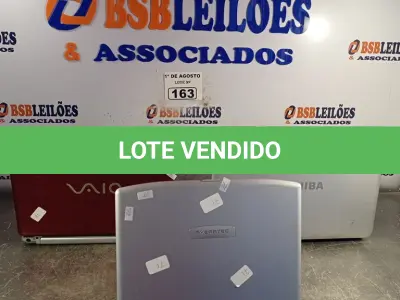 LOTE 163 - 03 NOTEBOOK’S MARCAS E MODELOS DIVERSOS PARA RETIRADA DE PEÇAS. (NO ESTADO, LEILÃO NÃO TEM GARANTIA E NEM DEVOLUÇÃO, SUJEITO A POSSÍVEIS AVARIAS VISÍVEIS/OCULTAS E/OU AUSÊNCIA DE COMPONENTES).