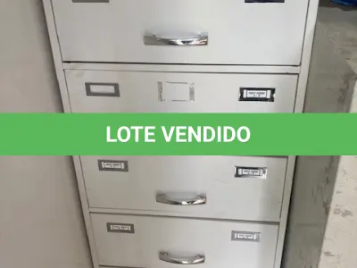 LOTE 648 - ARQUIVO DE AÇO GERAL + ARMARIO EM AÇO 06 GAVETAS + ARMÁRIO AEREO 03 PORTAS + ARMARIO AEREO 02 PORTASI. (UNIDADE: DN 164 - SANTO ANTÔNIO DA PLATINA/PR - LOCAL DE RETIRADA: RODOVIA BR-153 - KM 41, Nº 970 –  SANTO ANTÔNIO DA PLATINA/PR - CEP: 86.430-000)