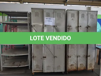 LOTE 249 - QUADRO + 16 ESTANTES + 02 ARMÁRIOS DE AÇO C/ 2 PORTAS (SUCATAS) (UNIDADE: A-018 - RECIFE/PE - LOCAL DE RETIRADA: AVENIDA BEBERIBE, 3620 - BEBERIBE - RECIFE/PE - CEP: 52.130-547)