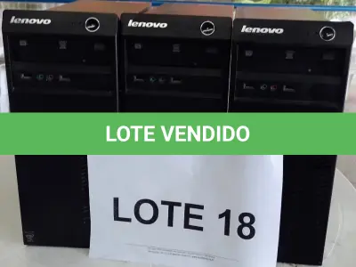 LOTE 018 - 3 MICROCOMPUTADORES (UNIDADE: A-002 - SÃO PAULO/SP (PARQUE NOVO MUNDO)
LOCAL DE RETIRADA: RUA TUIUTI, Nº 09 - CONJUNTO PROMORAR - VILA MARIA III -            SÃO PAULO/SP - CEP: 02.168-105)