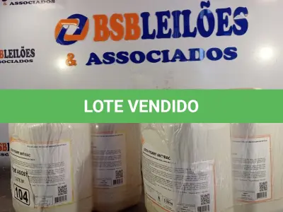 LOTE 104 - 20 LITROS DE ESPUMA HIGIENIZADORA PARA ANTISSEPSIA INSTANTÂNEA DAS MÃOS. (NO ESTADO, LEILÃO NÃO TEM GARANTIA E NEM DEVOLUÇÃO, SUJEITO A POSSÍVEIS AVARIAS VISÍVEIS/OCULTAS E/OU AUSÊNCIA DE COMPONENTES).
