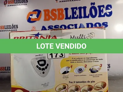 LOTE 173 - 01 PANIFICADORA MULTI PANE BRITÂNIA. (NO ESTADO, LEILÃO NÃO TEM GARANTIA E NEM DEVOLUÇÃO, SUJEITO A POSSÍVEIS AVARIAS VISÍVEIS/OCULTAS E/OU AUSÊNCIA DE COMPONENTES).