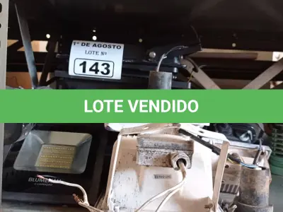 LOTE 143 - 01 LOTE COM VÁRIAS LUMINÁRIAS E PAINÉIS DE LED MARCAS E MODELOS DIVERSOS. (NO ESTADO, LEILÃO NÃO TEM GARANTIA E NEM DEVOLUÇÃO, SUJEITO A POSSÍVEIS AVARIAS VISÍVEIS/OCULTAS E/OU AUSÊNCIA DE COMPONENTES).