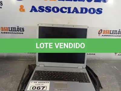 LOTE 067 - 01 NOTEBOOK MARCA POSITIVO. (NO ESTADO, LEILÃO NÃO TEM GARANTIA E NEM DEVOLUÇÃO, SUJEITO A POSSÍVEIS AVARIAS VISÍVEIS/OCULTAS E/OU AUSÊNCIA DE COMPONENTES).