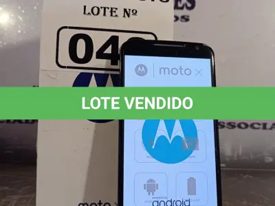 LOTE 042 - 01 APARELHO DE TELEFONE MOTO XT 1092 2ª GERAÇÃO BLACK. (NO ESTADO, LEILÃO NÃO TEM GARANTIA E NEM DEVOLUÇÃO, SUJEITO A POSSÍVEIS AVARIAS VISÍVEIS/OCULTAS E/OU AUSÊNCIA DE COMPONENTES).