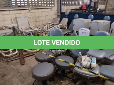 LOTE 278 - 07 REFLETORES + 07 UNIDADES AUXILIARES + 08 CADEIRAS ODONTOLÓGICAS + 08 EQUIPOS + 04 ESTUFAS + 02 ULTRASSONS ODONTOLÓGICAS + 08 CADEIRAS GIRATÓRIAS (MOCHO) + 01 CAIXA PARA REVELAÇÃO DE RADIOGRAFIA + 03 FOTOPOLIMERIZADORES (SUCATAS) (UNIDADE: A-018 - RECIFE/PE - LOCAL DE RETIRADA: AVENIDA BEBERIBE, 3620 - BEBERIBE - RECIFE/PE - CEP: 52.130-547)