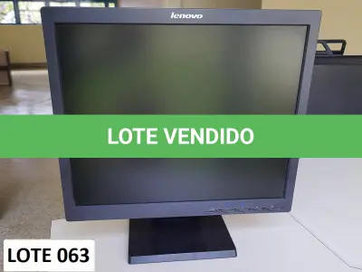 LOTE 474 - MONITOR DE VIDEO LENOVO 17''  (UNIDADE: B-034 - POUSO ALEGRE/MG LOCAL DE RETIRADA: AVENIDA DOS ALECRINS, 1020 - DISTRITO INDUSTRIAL –  POUSO ALEGRE/MG – CEP: 37.556-839)