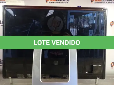 LOTE 066 - 01 COMPUTADOR ALL IN ONE MARCA HP CORE 2DUO. (NO ESTADO, LEILÃO NÃO TEM GARANTIA E NEM DEVOLUÇÃO, SUJEITO A POSSÍVEIS AVARIAS VISÍVEIS/OCULTAS E/OU AUSÊNCIA DE COMPONENTES).