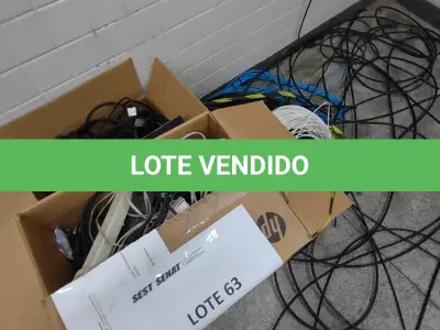 LOTE 296 - 01 CAIXA C/ FIOS E CABOS DIVERSOS (UNIDADE: A-018 - RECIFE/PE - LOCAL DE RETIRADA: AVENIDA BEBERIBE, 3620 - BEBERIBE - RECIFE/PE - CEP: 52.130-547)