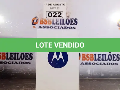 LOTE 022 - 01 APARELHO DE TELEFONE MOTO XT 1092 2ª GERAÇÃO BLACK. (NO ESTADO, LEILÃO NÃO TEM GARANTIA E NEM DEVOLUÇÃO, SUJEITO A POSSÍVEIS AVARIAS VISÍVEIS/OCULTAS E/OU AUSÊNCIA DE COMPONENTES).