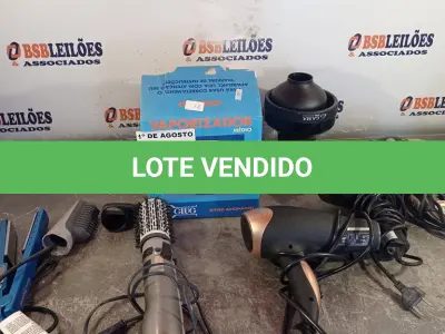 LOTE 116 - 01 VAPORIZADOR, 01 ESCOVA ROTATIVA, 02 SECADORES E 01 LIXADEIRA ELÉTRICA PARA PÉS. (NO ESTADO, LEILÃO NÃO TEM GARANTIA E NEM DEVOLUÇÃO, SUJEITO A POSSÍVEIS AVARIAS VISÍVEIS/OCULTAS E/OU AUSÊNCIA DE COMPONENTES).