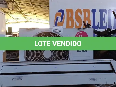 LOTE 089 - 01 AR CONDICIONADO MARCA LG 9000BTU. (NO ESTADO, LEILÃO NÃO TEM GARANTIA E NEM DEVOLUÇÃO, SUJEITO A POSSÍVEIS AVARIAS VISÍVEIS/OCULTAS E/OU AUSÊNCIA DE COMPONENTES).