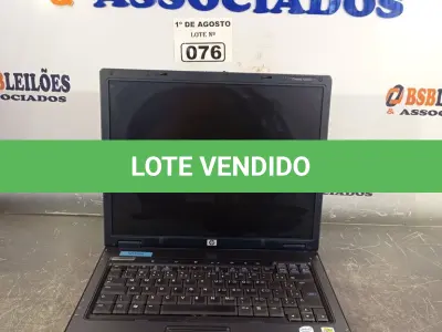 LOTE 076 - 01 NOTEBOOK MARCA HP COMPAQ 6320. (NO ESTADO, LEILÃO NÃO TEM GARANTIA E NEM DEVOLUÇÃO, SUJEITO A POSSÍVEIS AVARIAS VISÍVEIS/OCULTAS E/OU AUSÊNCIA DE COMPONENTES).