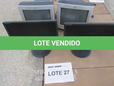 LOTE 365 - 03 MONITORES DE VIDEO + MONITOR DE VIDEO PARA COMPUTADOR (UNIDADE: B-041 - PRESIDENTE PRUDENTE/SP - LOCAL DE RETIRADA: RODOVIA ARTUR BOIGUES FILHO Nº 585 - PARQUE RES. CARANDA - PRESIDENTE PRUDENTE/SP – CEP: 19.026-650)
