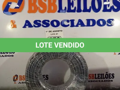 LOTE 070 - 01 ROLO DE CABO FLEXÍVEL 1X10MM NA COR PRETA.100 METROS (NOVO) (NO ESTADO, LEILÃO NÃO TEM GARANTIA E NEM DEVOLUÇÃO, SUJEITO A POSSÍVEIS AVARIAS VISÍVEIS/OCULTAS E/OU AUSÊNCIA DE COMPONENTES).