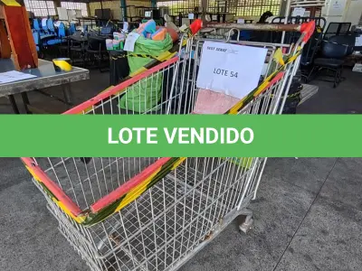 LOTE 287 - CARRINHO DE SUPERMERCADO (UNIDADE: A-018 - RECIFE/PE - LOCAL DE RETIRADA: AVENIDA BEBERIBE, 3620 - BEBERIBE - RECIFE/PE - CEP: 52.130-547)