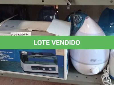 LOTE 187 - 02 NEBULIZADORES E 07 UMIDIFICADORES DE AR MARCAS E MODELOS DIVERSOS. (NO ESTADO, LEILÃO NÃO TEM GARANTIA E NEM DEVOLUÇÃO, SUJEITO A POSSÍVEIS AVARIAS VISÍVEIS/OCULTAS E/OU AUSÊNCIA DE COMPONENTES).