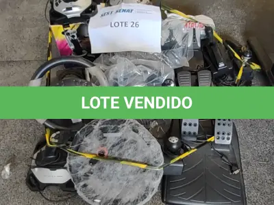 LOTE 259 - 06 JOYSTICK + 03 DIREÇÕES + 02 PEDAIS (UNIDADE: A-018 - RECIFE/PE - LOCAL DE RETIRADA: AVENIDA BEBERIBE, 3620 - BEBERIBE - RECIFE/PE - CEP: 52.130-547)