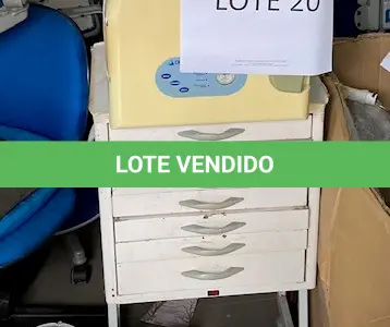 LOTE 642 - ARMARIO BRANCO COM 7 GAVETAS + 02 AMALGAMADORES + BOMBA A VACUO + AUTOCLAVE 21 LITROS+ ULTRASSOM ODONTOLÓGICOI. (UNIDADE: DN 164 - SANTO ANTÔNIO DA PLATINA/PR - LOCAL DE RETIRADA: RODOVIA BR-153 - KM 41, Nº 970 –  SANTO ANTÔNIO DA PLATINA/PR - CEP: 86.430-000)