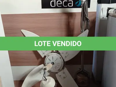 LOTE 202 - 01 ENCERADEIRA E 01 VENTILADOR DE TETO. (NO ESTADO, LEILÃO NÃO TEM GARANTIA E NEM DEVOLUÇÃO, SUJEITO A POSSÍVEIS AVARIAS VISÍVEIS/OCULTAS E/OU AUSÊNCIA DE COMPONENTES).
